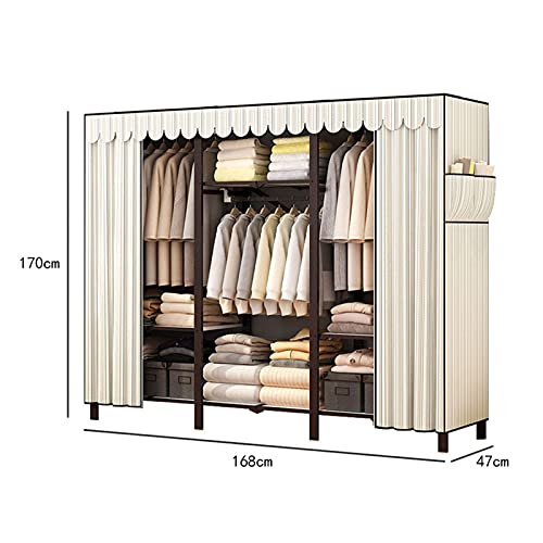 Mueble portátil para guardarropa y dormitorio con diseño plegable 2