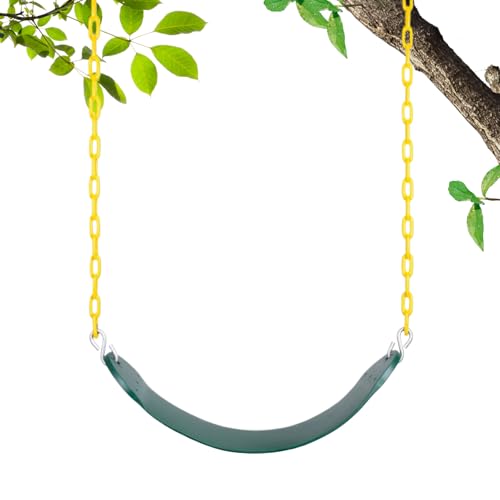 Asiento Infantil - Asiento De para Parque Infantil Exterior - Cadena Resistente Al Óxido Color Verde Juguete para Jardín Trasero Árbol Patio Parque Interior Guardería