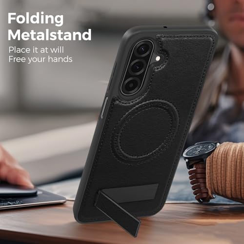 Image of Lunivop for Samsung Galaxy A17 5G Phone Case 6.7 inch PU Leather Black