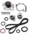 SCITOO New Timing Belt Water Pump Tensioner Gasket Set Fits 1998-2010 Volvo V40 V70 XC70 XC90 C70 S40 S60 S70 S80 1.9L 2.3L 2.4L 2.5L Engine