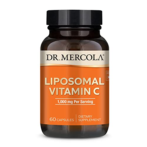 Dr. Mercola Liposomal Vitamin C Dietary Supplement 30 Servings (60 Capsules) Immune Support Non GMO Soy Free Gluten Free