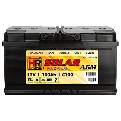 AGM-Batterie 100Ah 12V für Wohnmobil, Caravan und Solaranlagen