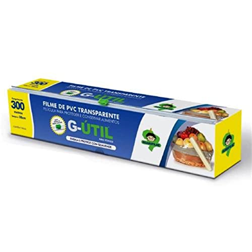 Rolo de Filme PVC com Trilho Cortante 300mx28cm - Guarufilme