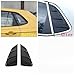 WEIGONG Car Rear Window Louver Shutter Side Vent Cover Trim Compatible with VW VW Polo 2019-2023 Carbon Fiber/Black Exterior Accessories(Carbon Look)