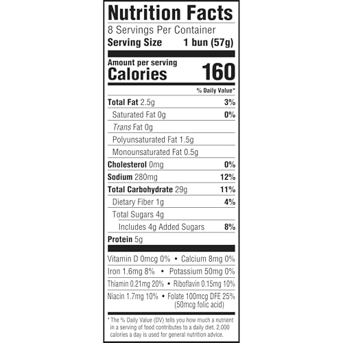 Arnold 261-01-0620 Sesame Seed Buns, 8 Count, (2 Oz Each), White Hamburger Buns thumb #5