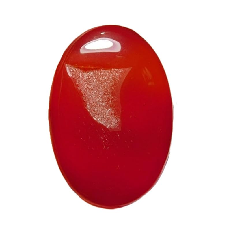 Agate orange naturelle en cabochon ovale 41x28mm pour la création de bijoux DIY