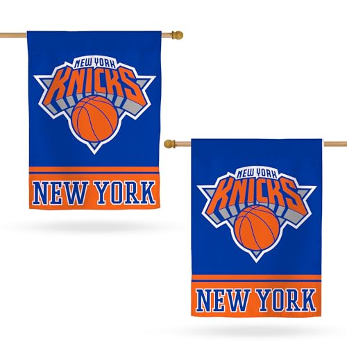 Desert Cactus New York Knicks NBA Team Banner Flag - 40 x 30 inch Double-Sided 3-Ply Banner for Indoor/Outdoor Use Durable NBA Spirit Symbol (House Flag A)