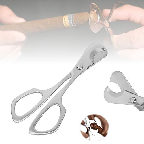 420 Stainless Steel Cigar Cutters，Cigar Scissors，Round Handle，Polishing Process，Round Cut Design