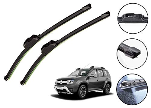 Image of Auto Hub Car Wiper Blades Compatibility With Renault Duster 2018 - Set of 2 Pcs (D-20,P-20)