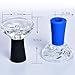 AGSDGAWD Hookah Bowl Phunnel Glass Shisha Bowl Compatible with Heat Management Systems and Foils Enhance Your Shisha Experience with Practical Design and Superior Flavor Retention (Color : Black)