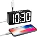 Produktbild Eachui LED Digitaler Wecker mit USB-Ladeanschluss, Große Ziffern Display, Helligkeit und Lautstärke Regelbar, Snooze, 12/24HR, Tischuhr Netzbetrieben