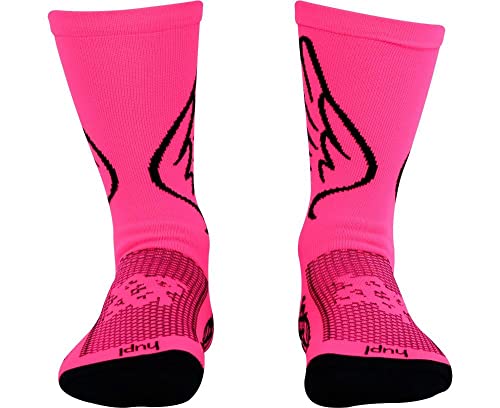 Meia Hupi Asas Rosa - Lt para pés menores 34-38, Cor: Rosa, Tamanho: Lt (34-38)