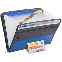 Mr. Pen- Accordion File Organizer، 13 Pockets، Blue، Document Organizer، Expanding File Organizer، Accordion Folders for Documents، Accordian Folder، Accordian File Organizer