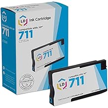 LD Products Remanufactured Ink Cartridge Replacement for HP 711 CZ130A Single Cyan Compatible with HP DesignJet T120, T125, T130, T520, T525 24In, T525 36In, T530 24In, T530 36In