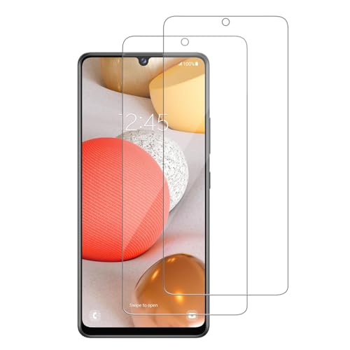 Heenjer 2 Pack for Samsung Galaxy A42 5G Screen Protector Tempered-Glass Micro-curved Edges Case Friendly Bubble Free HD Clear Easy Installation