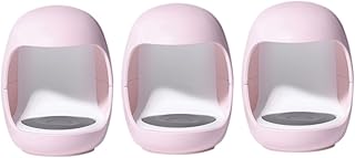 مجفف أظافر جل ومعالج للأظافر صغير، مصباح ليد لتجفيف وتثبيت جل الأظافر مناسب لطلاء الأظافر الجل ولتجفيف إصبع واحد من فوميز، 3 قطع