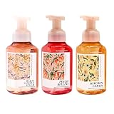 Bath & Body Works Warm Vanilla Sugar, Peach Bellini & Kitchen Lemon Gentle & Clean Foaming Hand Soap Bundle - Germ-Cleansing Hand Soap with Gentle Cleansing & Conditioning Formula - Thoughtful Gift