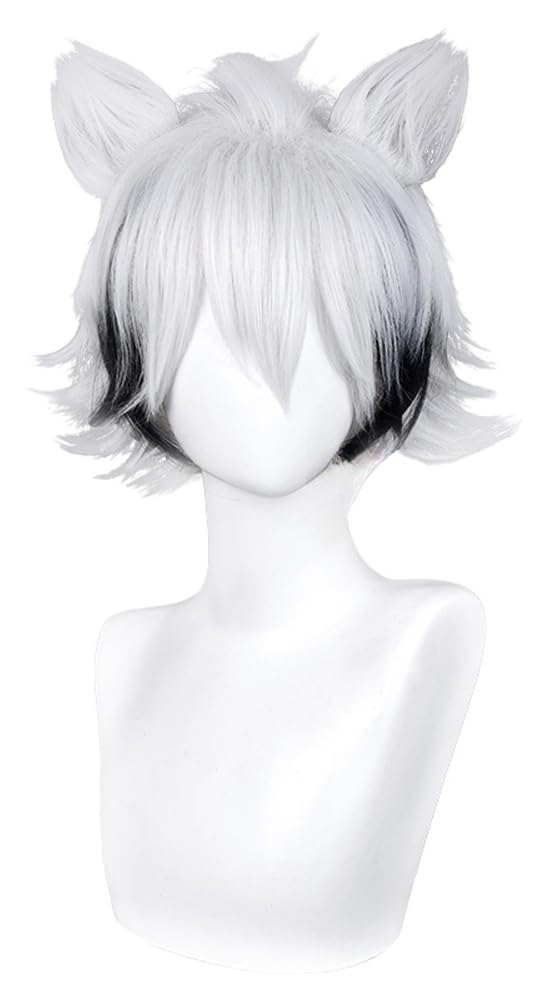 Amazon.co.jp: フォン・ライカン コスプレウィッグ ホワイト 短髪 ZZZ 