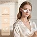 Under Eye Light Therapy Device, Red Light Therapy Glasses, 3 Modes Microcurrent Eye Massager, Red Light Eye Mask for Eye Bags Dark Circles Puffiness Wrinkles Fine Lines