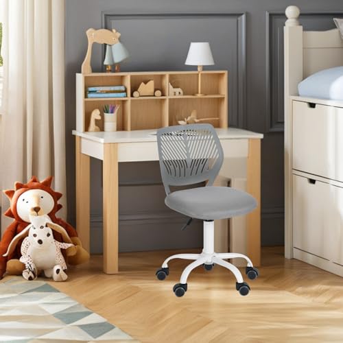 FurnitureR Bunte Schreibtischstuhl, Modernes verstellbares Design Computer Sitz, Swivel Armless Stuhl, Kinderzimmer, Home Office Task Chair