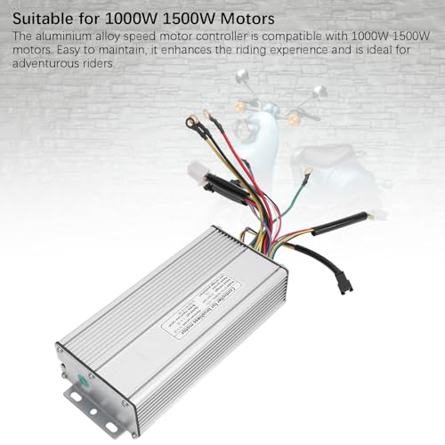 Controlador de Motor, Controlador de Ondas Quadradas de 12 Tubos 36V 48V para Motor de 1000W 1500W