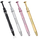 4 Pcs Piercing Ball Grabber Tool, Piercing Assistant Pen Diamond Claw Tweezers Piercings Tools,Septum Ball Screw Tool Stainless Steel Pearl Grabber Pick up Tools Prong Holder for Changing Jewelry