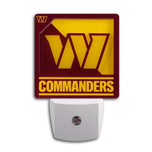 YouTheFan NFL Washington Commanders Logo Series Nite Light
