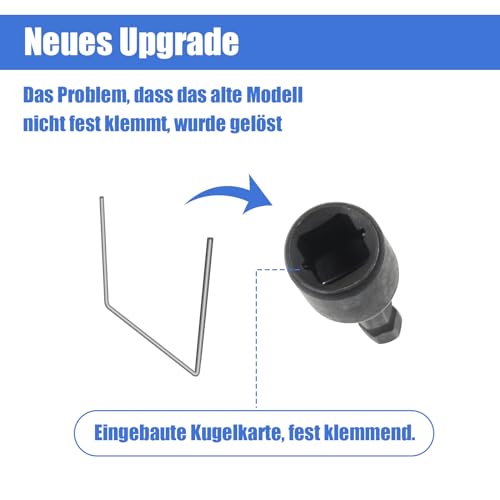 7Stk Gewindebohrer Adapter, M4-M14 1/4 Zoll,Sechskantschaft Maschinengewindebohrer Vierkant Treiber Adapter Für Bohrmaschine
