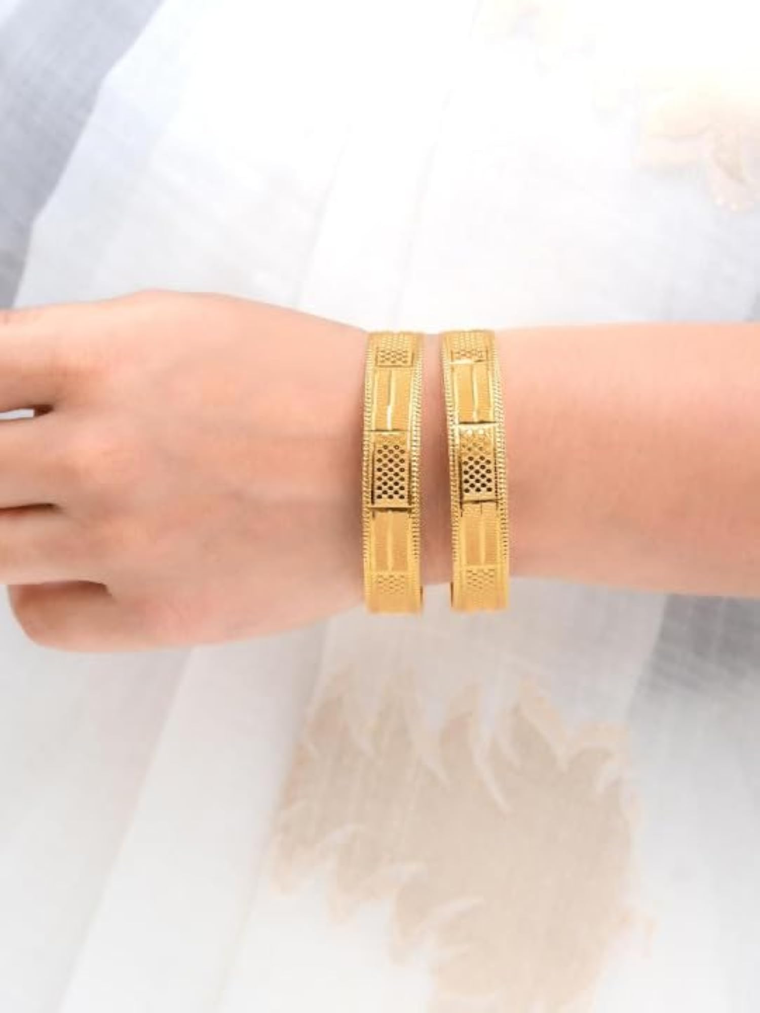 Traditional Plated Bangles Set Kada, Classic Ethnic Jewellery