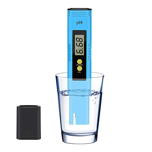 KWODE PH Meter Digital PH Tester Pen for Water/Food/Wine/Aquarium/Pool/Spa/Hydroponic, PH Water Meter Reader 0.01 High Accuracy Pocket Size with 0-14 PH Measurement Range (Blue)