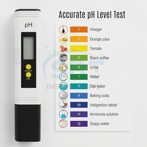 Image of Digital pH Meter with TDS & EC (3-in-1) | High Accuracy 0.00-14 pH Water Tester with LCD Display for RO, Aquarium, Hydroponics, Pool & Lab Use | Portable Pocket Pen Type Meter