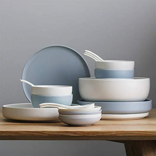 9 Piece Kitchen Dinnerware Set Bowls Set Porcelain Bowl For Cereal Soup Pasta Fruit And Salad Service For 2 Round Bowl Rice Bowls Pasta (Size : 32 Pcs) #TOP10