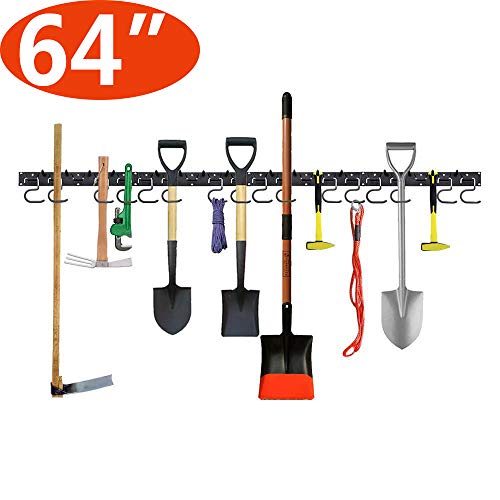 Garage Tool Organizer Wall Mount 64 Inch,Adjustable Storage System,Wall Holders for Tools,Wall Mount