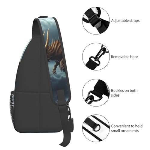 Mochila tipo sling negra para uso urbano y outdoor miniatura 4