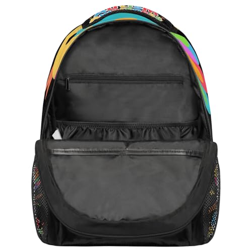 Autism Awareness Bird Kids Backpack, Lightweight School Bookbag Large Capacity Laptop Backpack Water Resistant Daypack Shoulder Bag for Teenager Boys Girls3