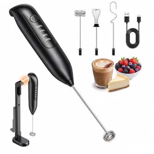 LED Rechargeable Milk Frother