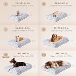 EHEYCIGA Fluffy Dog Crate Bed for Extra Large Dogs, Plush Faux Fur Pad, Calming Anti Anxiety XL Bed for Crate, Washable Soft Warm Dog Mat with Non-Slip Bottom, Grey - Image 2
