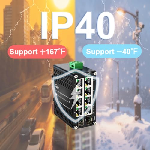 Image of Industrial Managed Gigabit PoE+ Switch 240W 48~57VDC Mode B