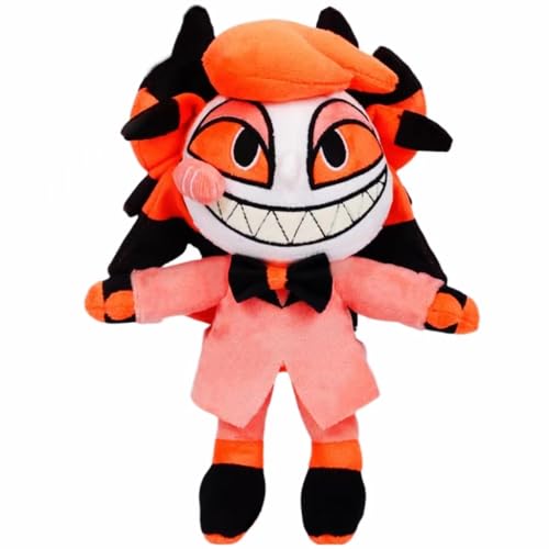 2024 Hazbin Hotel Plush, Cute Hazbin Hotel Character Doll, Soft Stuffed Doll for Children Adults, Birthday, Cartoon Game Lovers Gift (Alastor B)