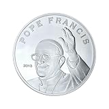 Moneda Conmemorativa Chapada En Oro Del Papa Francisco De Roma, Colección De Manualidades Creativas (silver)