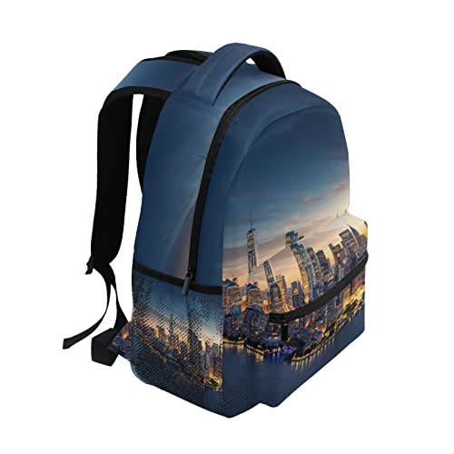 ALAZA New York City Skyline Junior High School Bookbag Daypack Laptop Outdoor Backpack2