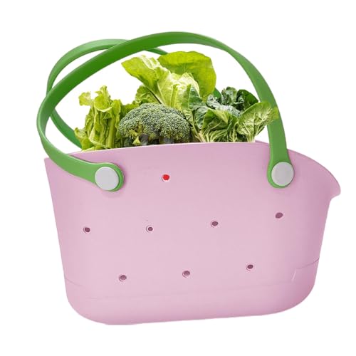 Bolsa de goma, bolsa de goma | Pequeña bolsa de EVA bolsa impermeable, accesorios de moda a prueba de arena lavable para exterior, piscina, barco, alimentos, deportes, Rosa., ver descripción