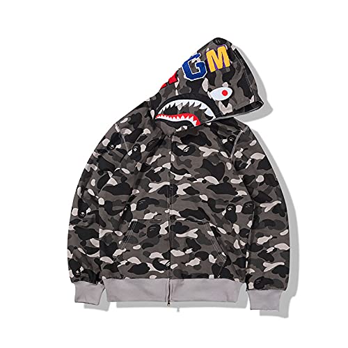 Shark Men Women Hoodie Shark Jacket Shark Camo Zipper Hoodie Hip-Hop Hooded Shark Men Women Hoodie Shark Jacket Shark Camo Zipper Hoodie Hip-Hop Hooded