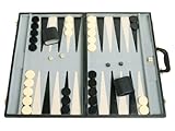 Classic 21' Large Tournament Backgammon Set - Black Board