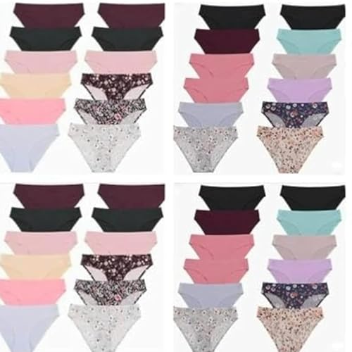 C&A COLLECTION Ladies Panties for Donation and Wholesale In bulk48 pieces for homeless in assorted colour and print assorted sizes2