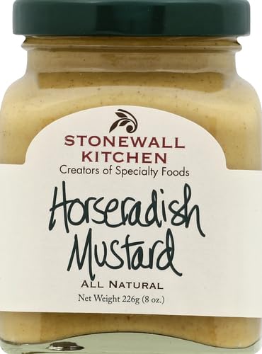Image of Stonewall Kitchen Horseradish Mustard, 8 Ounces (Pack of 2)