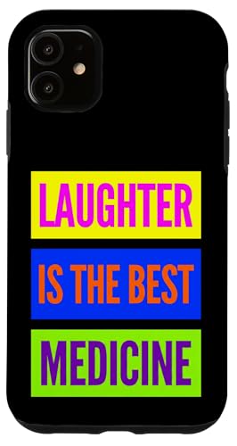 Laughter is The Best Medicine World Laughter Day Dad Blagues Coque pour iPhone 11
