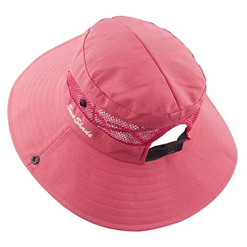 Kids Girls Ponytail Sun Hat Wide Brim UV Protection Summer Bucket Cap4
