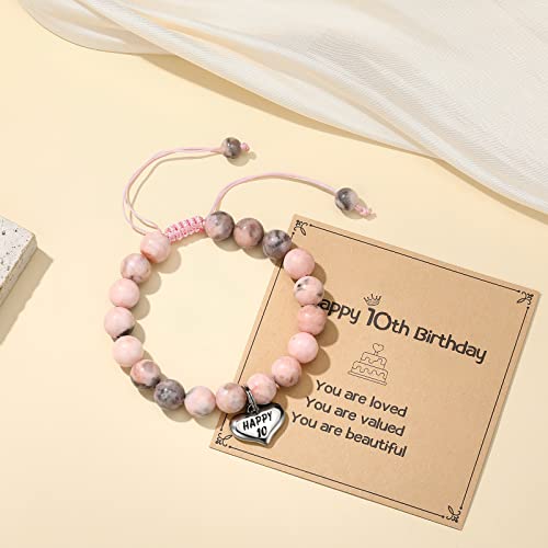 Image of MIXJOY Happy Birthday Gifts for Women, Birthday Braided Beads Bracelet Gifts for Turning Age Daughter Granddaughter Niece