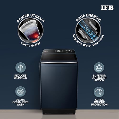 Image of IFB 11 Kg 5 Star with DeepClean Technology, AI Powered, Fully Automatic Top Load Washing Machine (2025 Model, TL111RB2SN, PowerSteam, Inbuilt Heater, 5D Wash, Aqua Energie, Royal Blue)